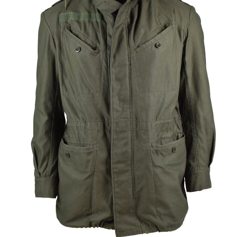 Echte belgische Armee Feldjacke M64 Militär Baumwolle wasserdicht Parka Olive NEU