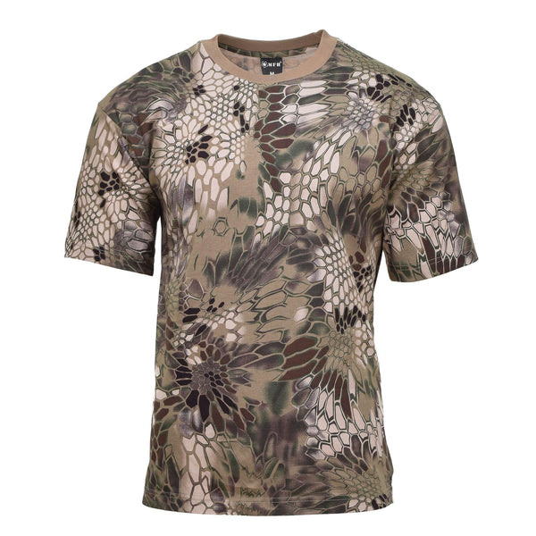 MFH Brand US Militär T-Shirt Kurzarm Unterhemd Snake FG Camo Baselayer