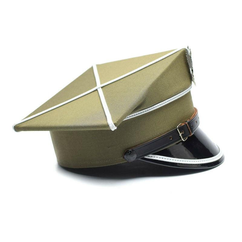 Original polnische Militär-Schirmmütze, polnischer Armeeoffizier, mit Adlerkokarde, NEU