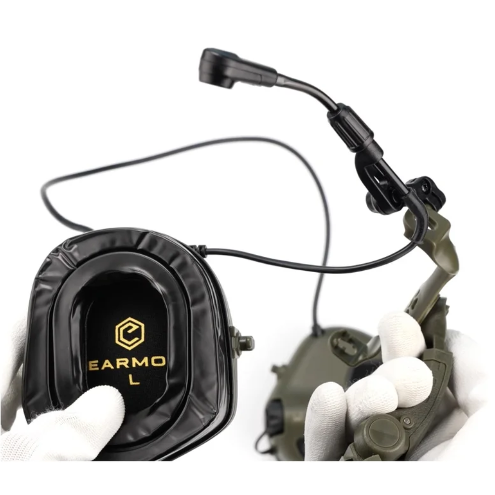 EARMOR M16A ARC Helmschienenadapter PLUS-Serie Gehörschutz Coyote Brown