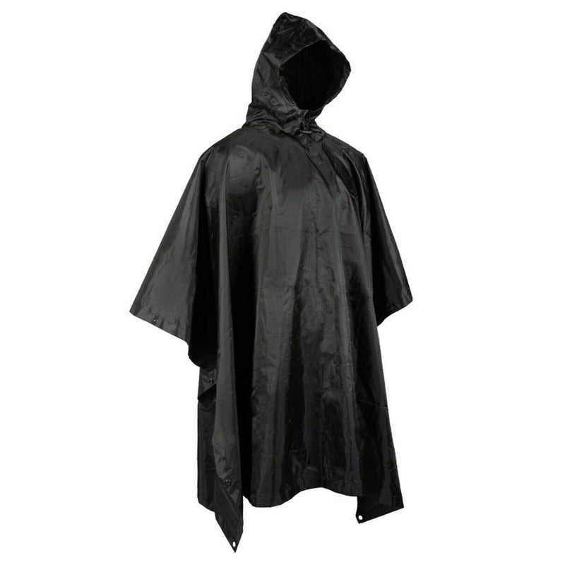 Marke armee stil wasserdicht regen RipStop poncho cape military Schwarz