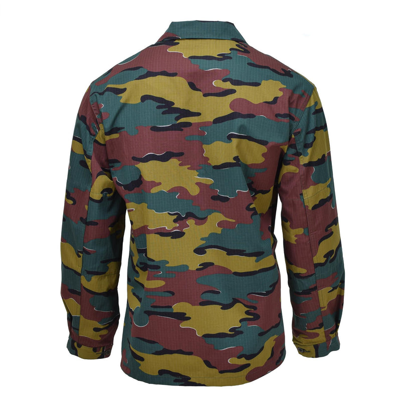 Original belgische Armee Feld Kampfhemden Ripstop BDU Jigsaw Truppen Jacke NEU