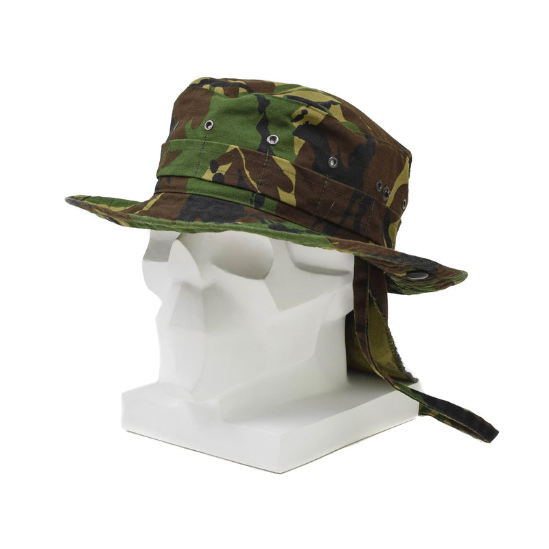Original niederländischer Militär-Panamahut mit Nackenklappe, taktische DMP-Boonie-Cap, Überschuss