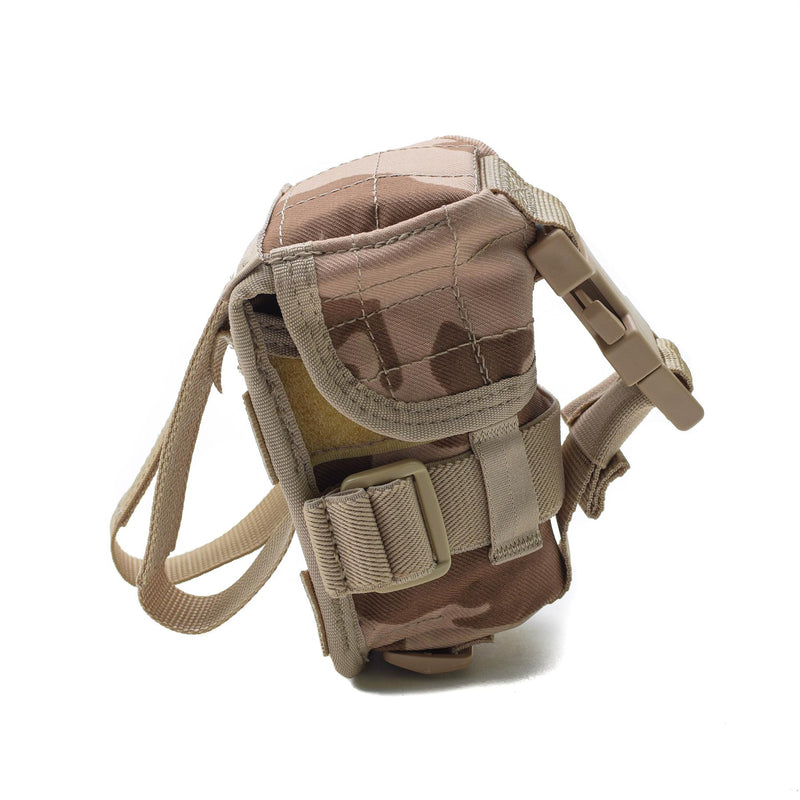 Original Tschechische Militär-Granatentasche mit Molle-Schnalle, taktische Wüstentarnung