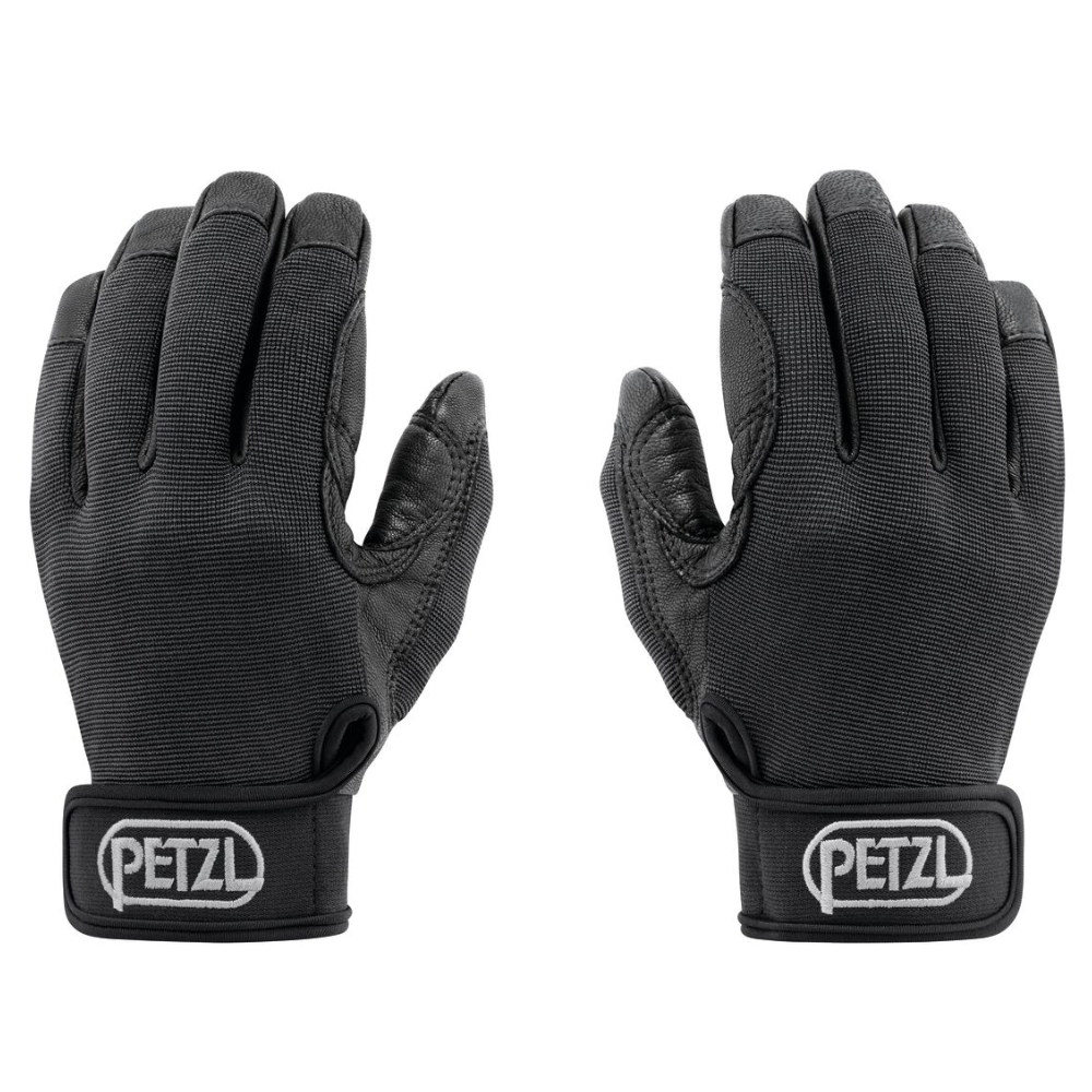 Petzl CORDEX Belay Rappel Handschuhe Leder Seil Arbeit Klettern Taktisch Schwarz