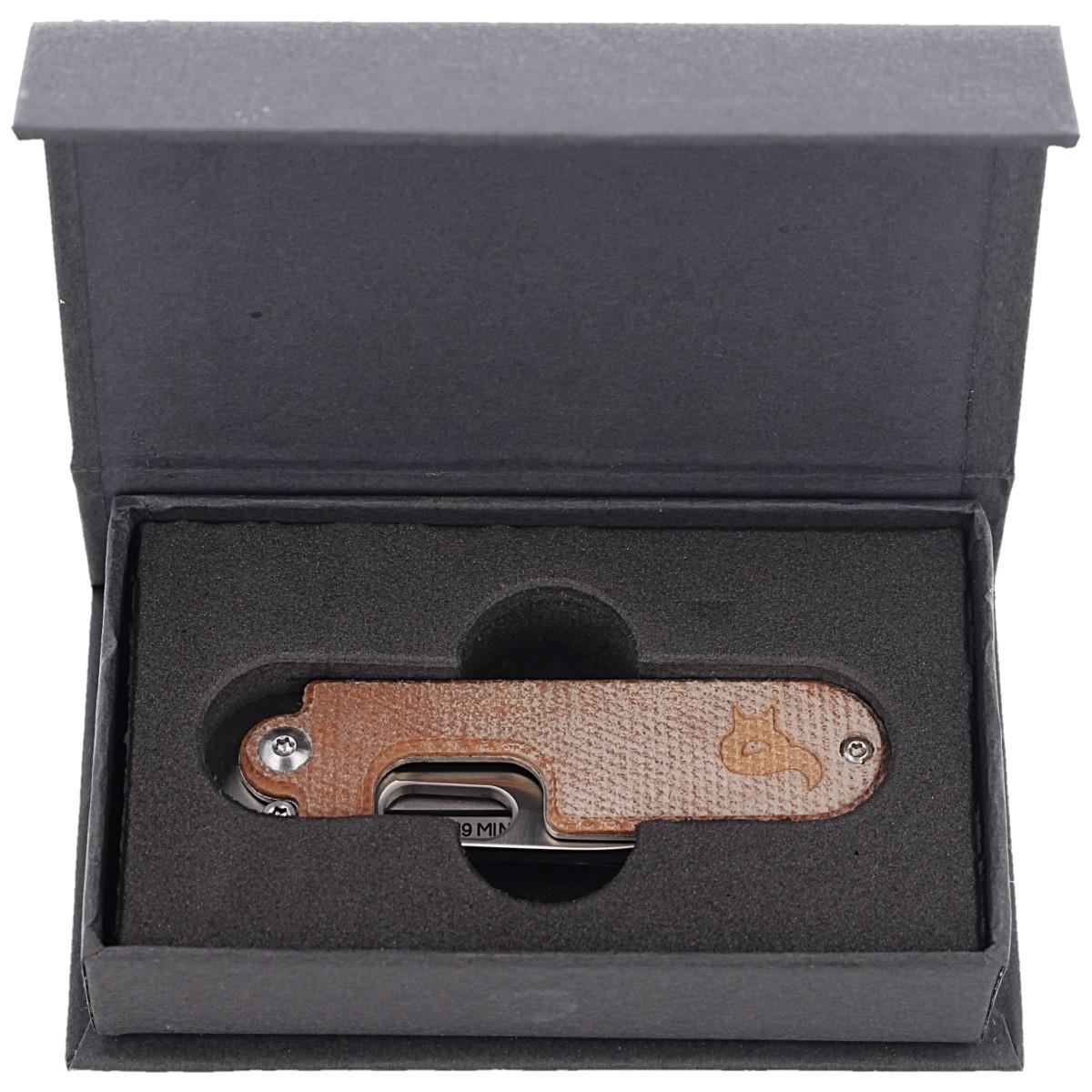 Fox Knives BEAN GEN2 Klapptaschenmesser Micarta-Griff aus Edelstahl 440C