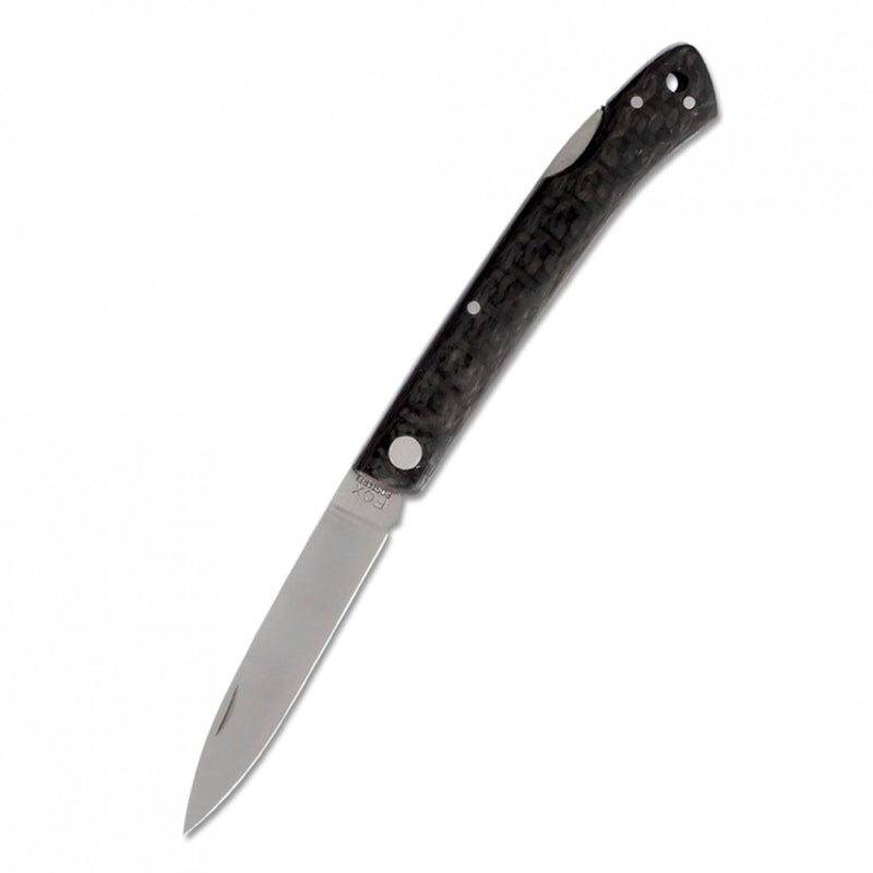 Fox Knives Brand Italy folding knife stainless steel 440C Carbon fiber handle - GoMilitar