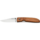 Fox Knives Brand Italy folding knife stainless steel 440C olive wood handle - GoMilitar