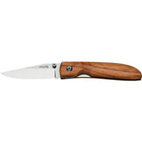 Fox Knives Brand Italy Klappmesser aus Edelstahl 440C, Griff aus Olivenholz