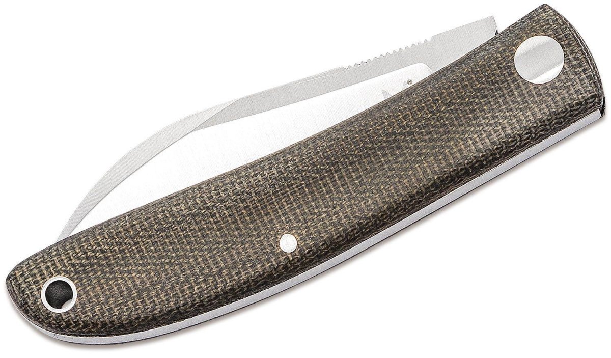 Fox Knives Brand Italy Livri Klappmesser aus Edelstahl M390 Green Micarta