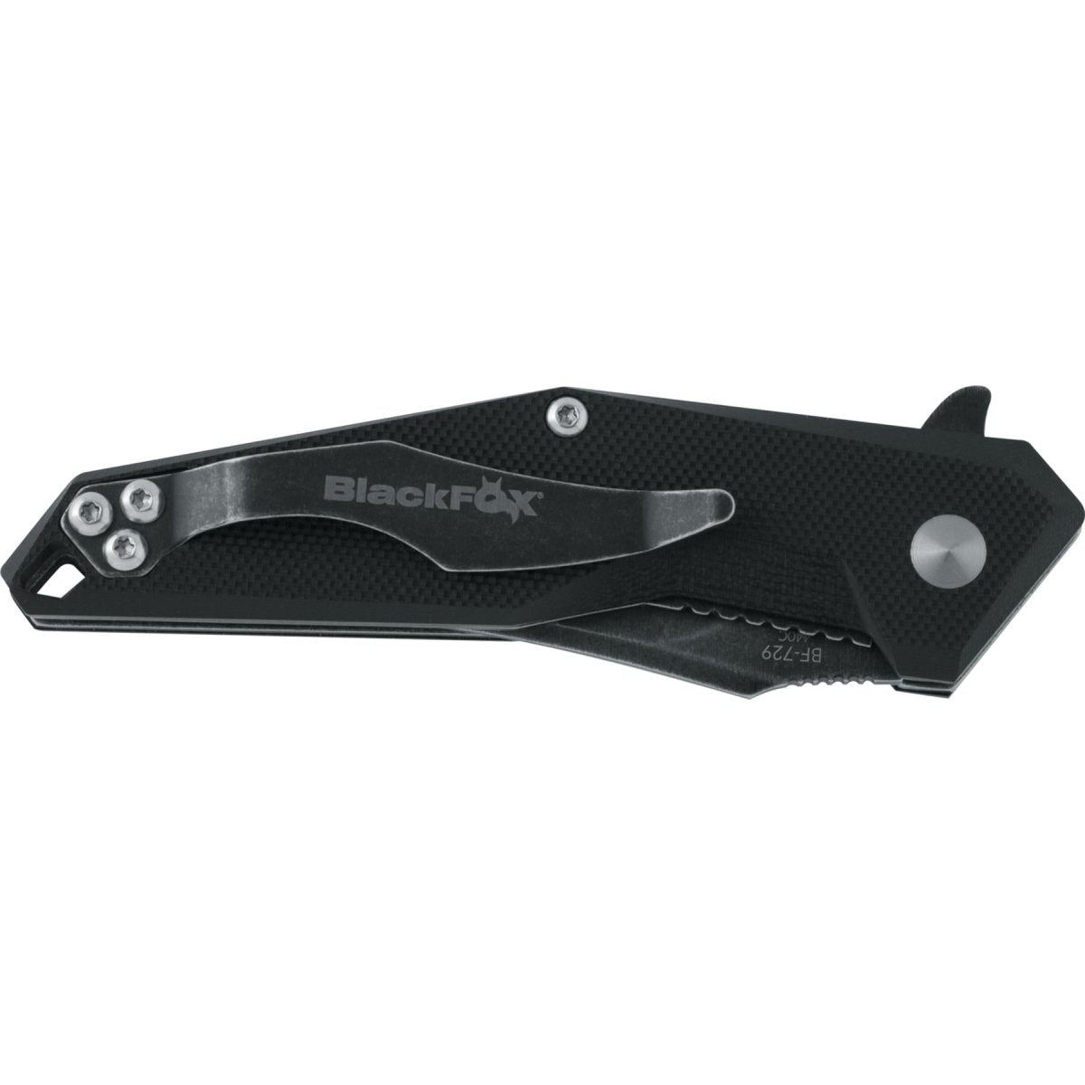 Fox Knives Brand KRAVI SHAI Klappmesser, Stonewashed-PVD-Beschichtung, G10-Griff