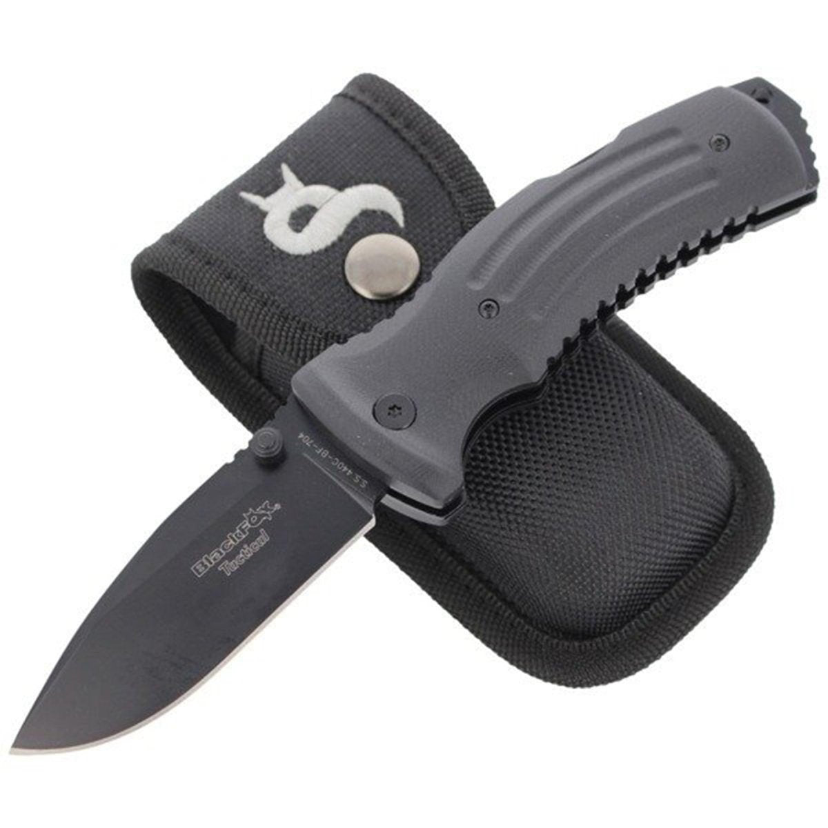 Fox Knives Brand KUMA Klappmesser mit Griff aus titanbeschichtetem Edelstahl 440 G10