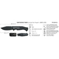 Fox Knives EASTWOOD TIGER Taschenmesser Hochgeschwindigkeits-D2-Stahl G10 schwarz taktisch