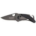 Fox Knives Klappmesser, Griff aus schwarzem, titanbeschichtetem 440-Stahl-Aluminium