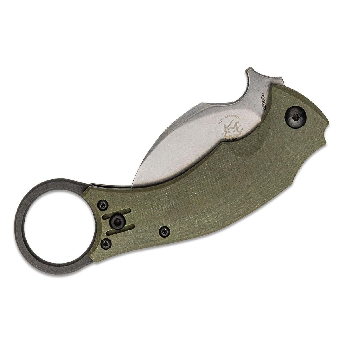 Fox Knives FX-591 ODSW Black Bird Karambit Taschenmesser klappbares taktisches Hawkbill