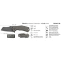Fox Knives ITALICO Sheepfoot-Taschenmesser M390-Stahl, taktisch, kompakt, faltbar