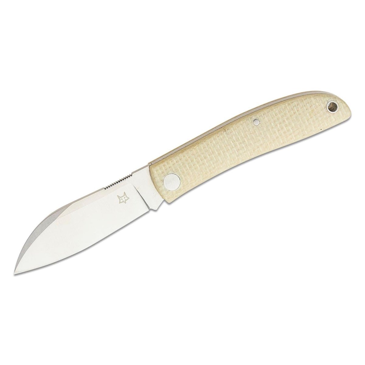Fox Knives LIVRI Klapptaschenmesser 61 HRC M390 Stahl Micarta in Schafsfußform