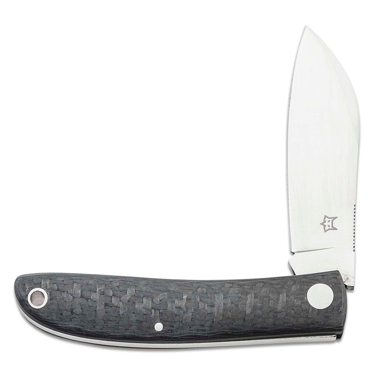 Fox Knives LIVRI Taschenmesser klappbar Schaffußform 61 HRC M390 Kohlenstoffstahl