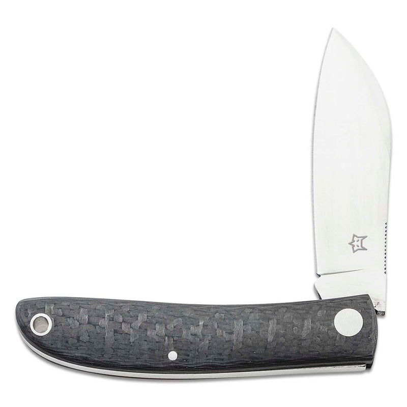 Fox Knives LIVRI Pocket knife folding Sheepsfoot shape 61 HRC M390 steel carbon - GoMilitar