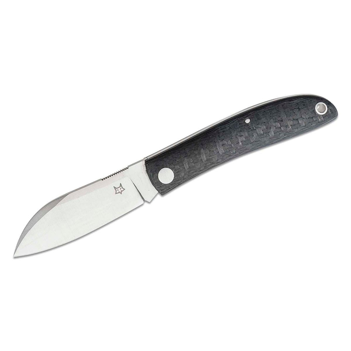 Fox Knives LIVRI Taschenmesser klappbar Schaffußform 61 HRC M390 Kohlenstoffstahl