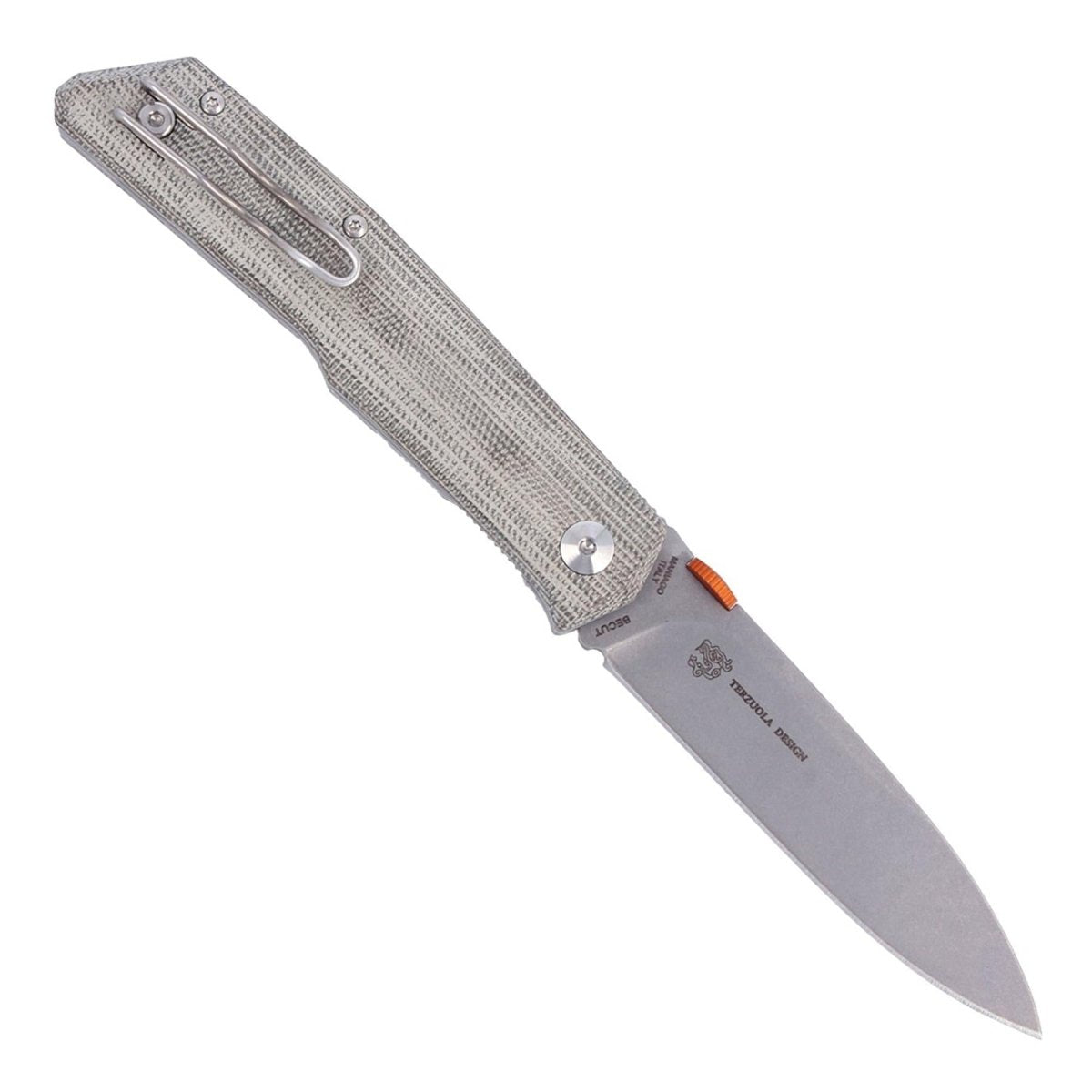 Fox Knives DAS SIZILIANISCHE Klappmesser 59HRC BECUT-Edelstahl-Micarta-Griff