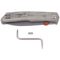 Fox Knives DAS SIZILIANISCHE Klappmesser 59HRC BECUT-Edelstahl-Micarta-Griff