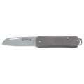 Fox Knives VULPIS Klapptaschenmesser Drop Point Edelstahl M390 Grau