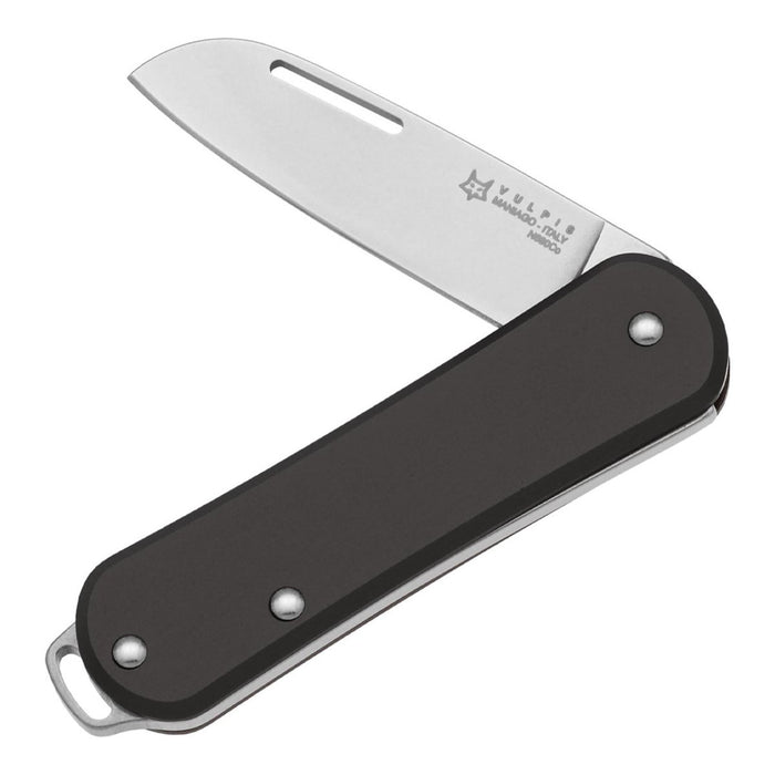 Fox Knives VULPIS FX - VP108 BK Folding Pocket Knife Stainless Steel N690Co Black - GoMilitar