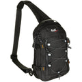 Fox Outdoor Compact Sling Umhängetasche 5L gepolsterter Riemen Polyester Schwarz