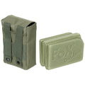 Fox Outdoor Thermo-Sitzpolster, rutschfest, faltbar, Molle-Tasche inklusive Olive