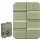 Fox Outdoor Thermo-Sitzpolster, rutschfest, faltbar, Molle-Tasche inklusive Olive