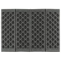 FoX Outdoor Thermo-Sitzpolster, faltbar, rutschfest, isolierend, Campingmatte, Schwarz