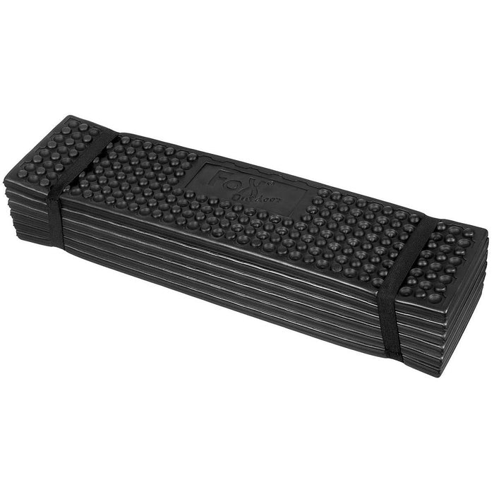 FoX Outdoor Thermo-Isomatte, faltbar, leicht, Campingmatte, Schwarz – GoMilitar