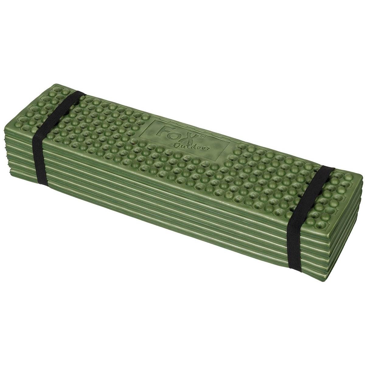 FoX Outdoor Thermo-Isomatte, faltbar, leicht, Campingmatte, Oliv
