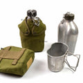 Trinkflasche, Wasserflasche, Militärfeldflasche, Topfbeutel, Französische Armee