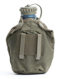 Original Österreichische Bundeswehr Feldflasche Feldtruppen Plastik Trinkflasche OD Beutel