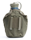 Original Österreichische Bundeswehr Feldflasche Feldtruppen Plastik Trinkflasche OD Beutel