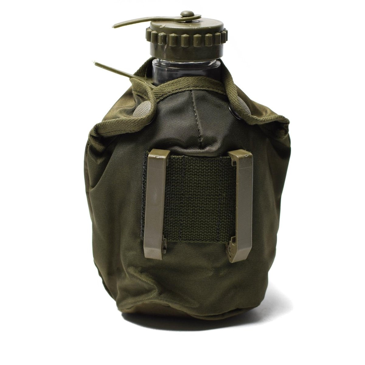 Original Österreichische Bundeswehr Feldflasche Feldtruppen Plastik Trinkflasche OD Beutel