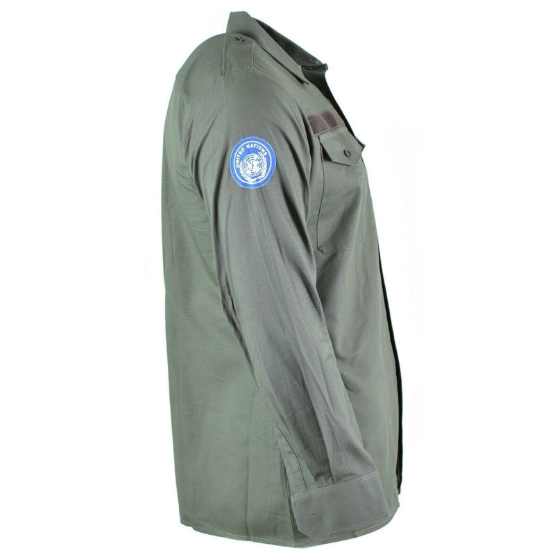 Genuine Austrian army shirt OD olive Military combat long sleeve tropic BDU NEW - GoMilitar