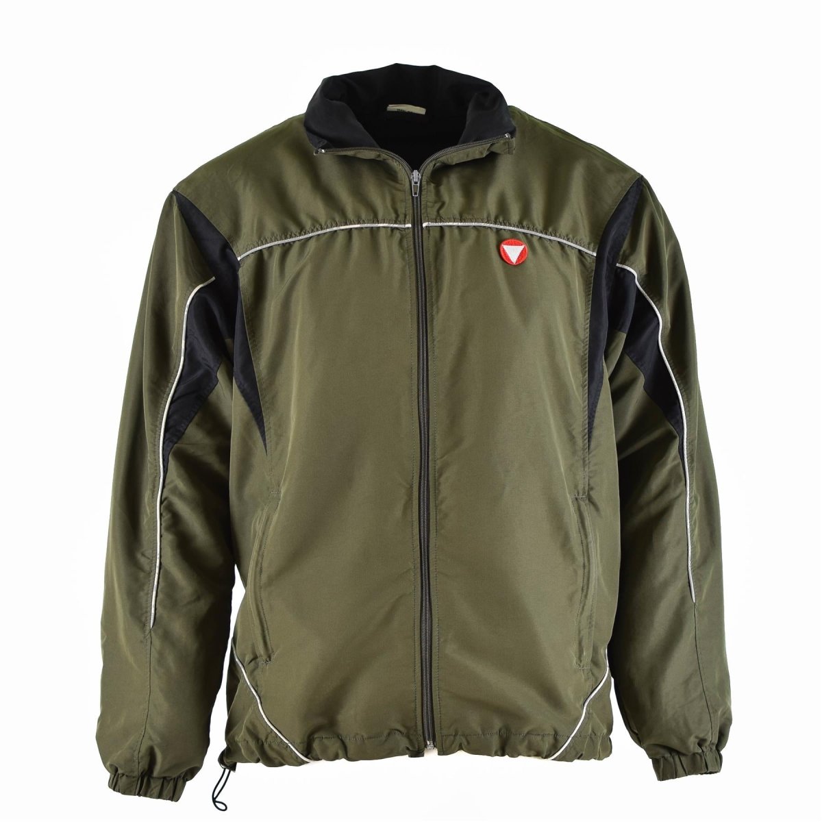 Original Österreichische Bundeswehr Trainingsanzug Top Jacke Sport Vintage OD Grün