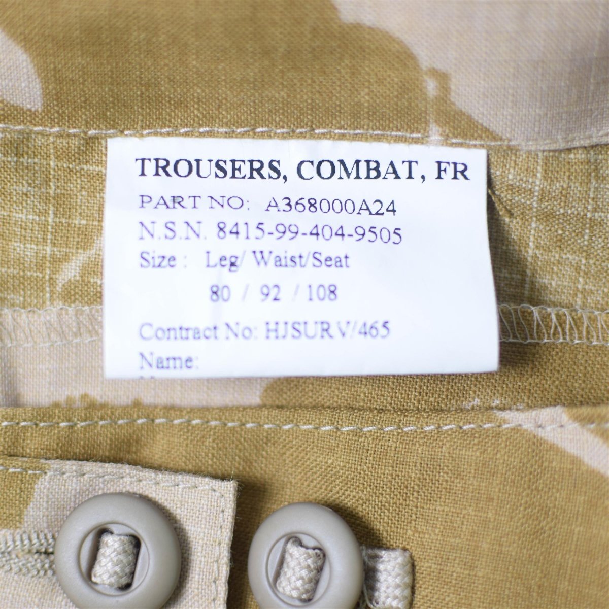 Echte britische Armee Kampfhose DPM Wüstenhose Ripstop feuerhemmend NEU