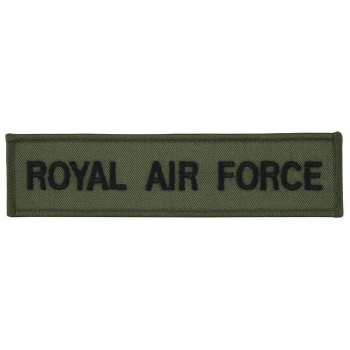 Echter Stoffaufnäher der Royal Air Force der britischen Armee mit Klettverschluss auf der Rückseite für Militäruniformen und Ausrüstung.