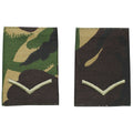 Echte britische Armee Schulterschlaufen Stoff LANCE CORPORAL DMP camo