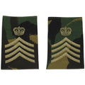 Echte britische Armee Schulterschlaufen Stoff MAJOR Militärische Insignien DPM Camo