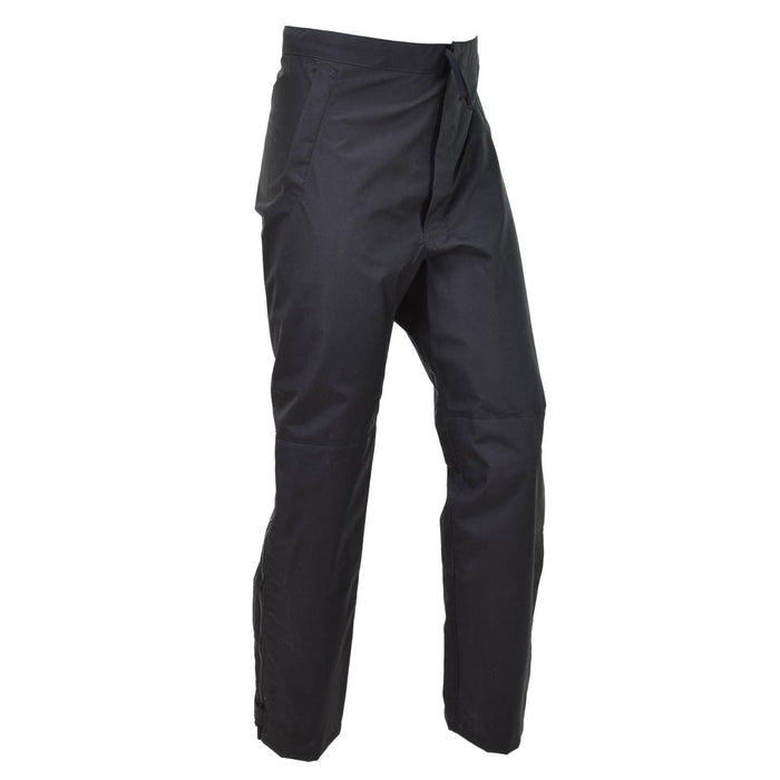 Echte wasserdichte Outdoor-Regenhose der britischen Metropolitan Police in Schwarz, langlebig und verstellbar mit Taschen.