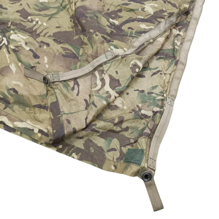 Echtes britisches Militärbasha Taurpaulin Shelter Waterproof Army MTP Camo in langlebiger Tarnung für den Außenbereich