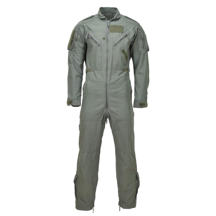 Echter feuerfester britischer Militäroverall aus Nomex mit Gummizug für Flugzeugbesatzungen, Olive – GoMilitar