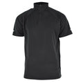 Original britisches Polizei T-Shirt schwarz atmungsaktiv funktionelles Frontreißverschluss-Schutzhemd