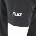 Original britisches Polizei T-Shirt schwarz atmungsaktiv funktionelles Frontreißverschluss-Schutzhemd
