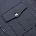 Original tschechische Armee blau Blouson mit silbernen Knöpfen lässige Militärbluse Jacke NEU